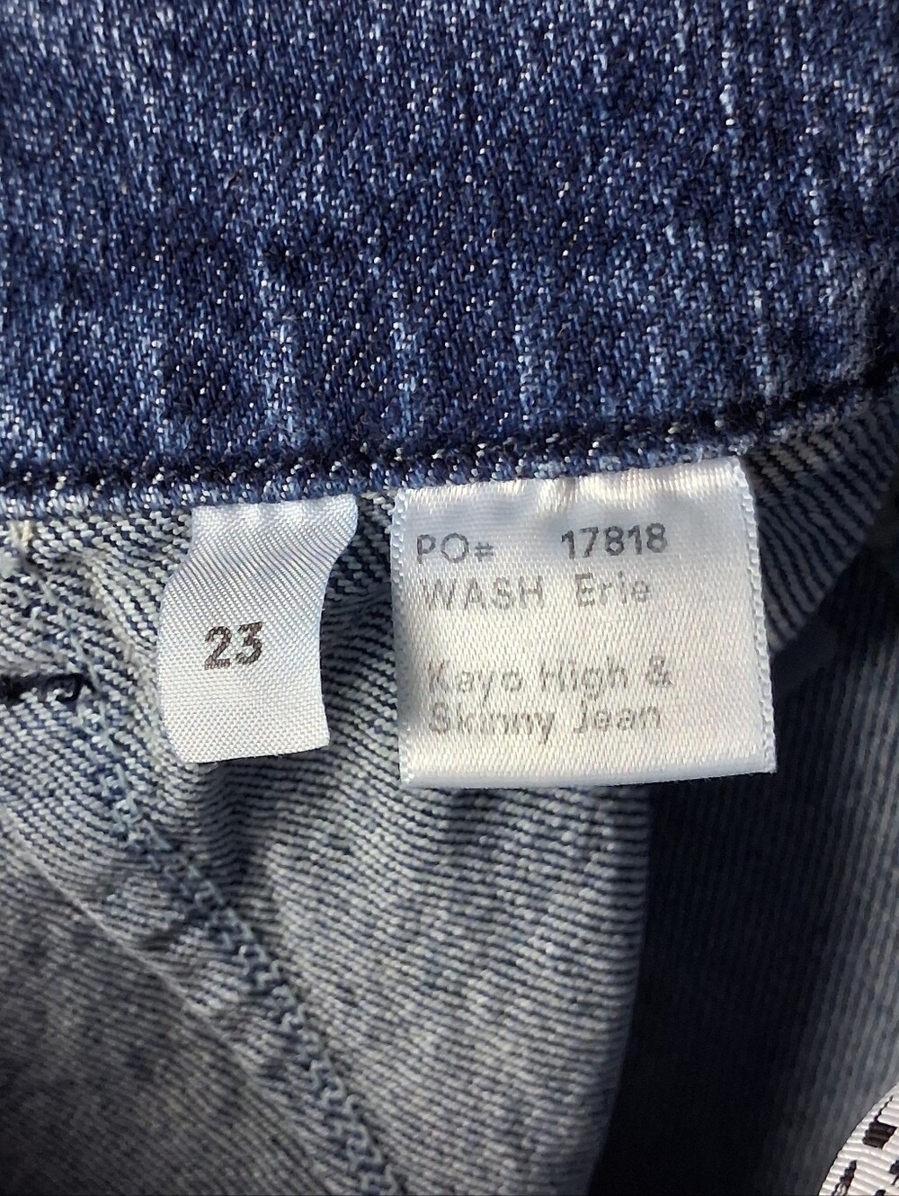 Reformation Kayo High Skinny Jeans Womens 23 Blue Erie Wash Denim Belted Stretch - Picture 5 of 10